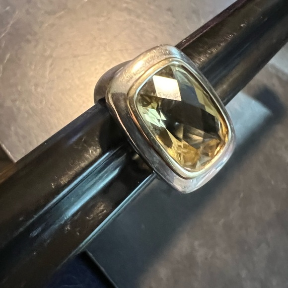 RECTANGLE CITRINE STERLING SILVER SIZE 6. - Picture 9 of 10